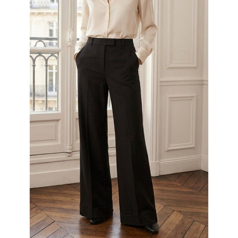 Essentials by A.B.S. Black Career Trousers Size 16/18W 32" Inseam